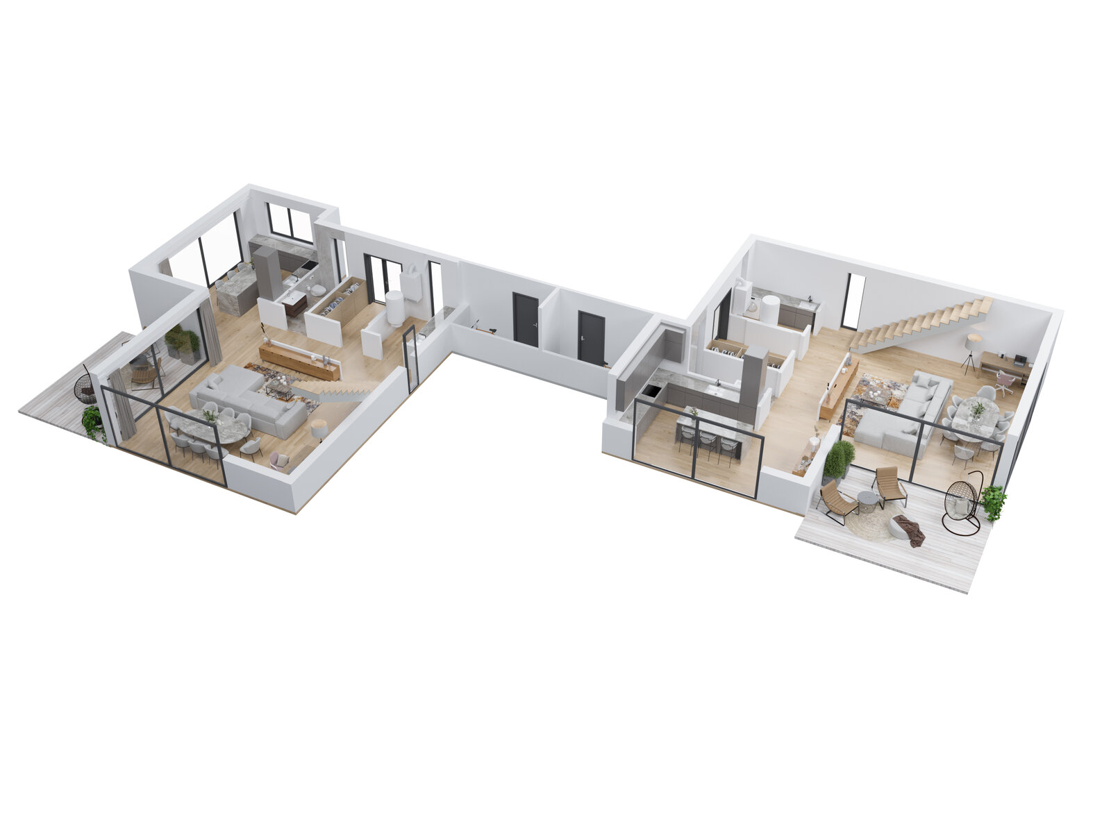 Abiejų aukštų planas